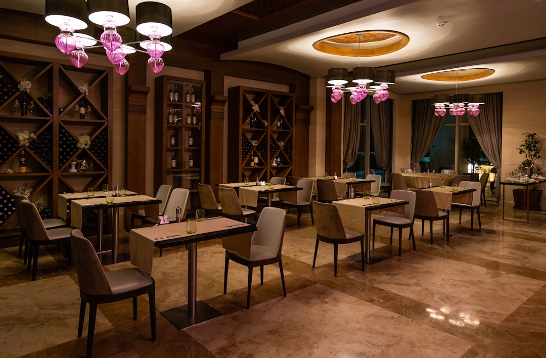 Cozy dining ambiance with warm lighting